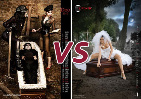Sexy Death Sell - Coffins Calendar Campaign