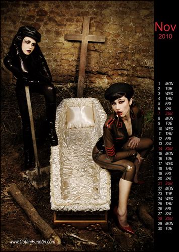 Sexy Death Sell - Coffins Calendar Campaign