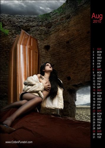 Sexy Death Sell - Coffins Calendar Campaign