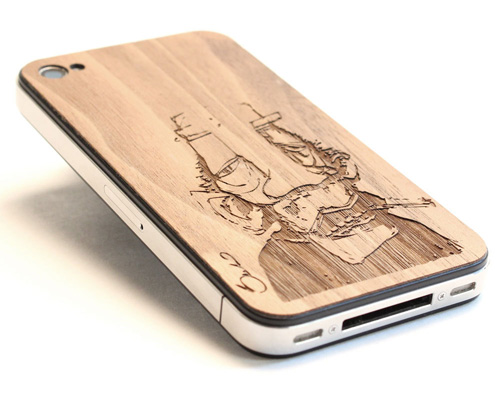iphone 4 covers. iPhone4 wood cover Artist