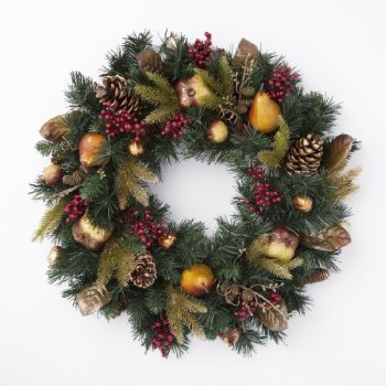 Indoor Wreaths Home Decorating on 20 Beautiful Christmas Wreath Decorating Ideas     Designswan Com