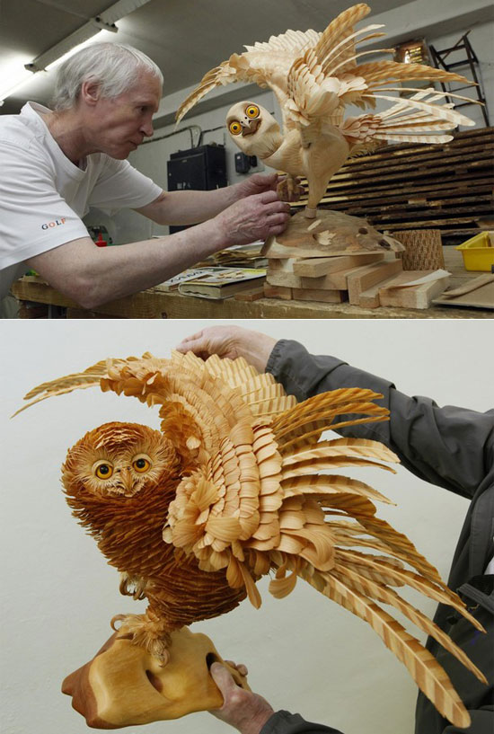 Incredible Wooden Chip Artwork by Sergey Bobkov