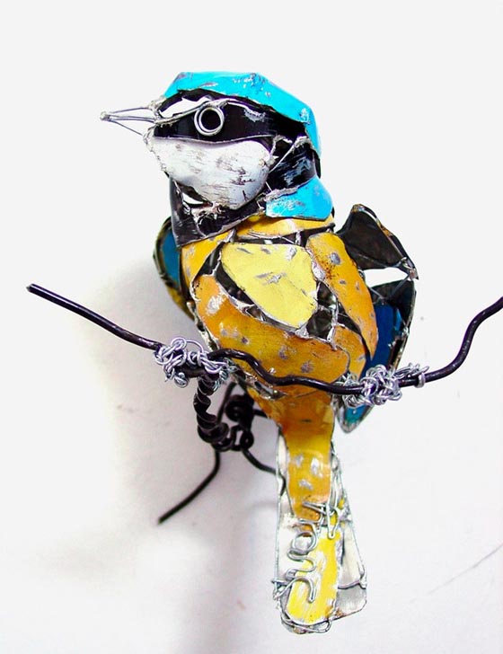 Amazing Bird Sculptures Made From Recycled Objects By Barbara Franc