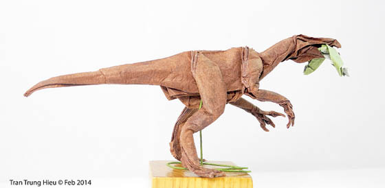 Dinosaur Paper Sculpture by Adam Tran Design Swan