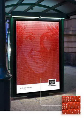 hidden face in ads design