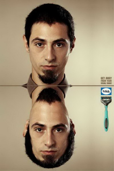 creative collection of men's razor