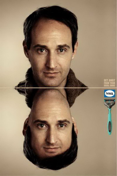 creative collection of men's razor