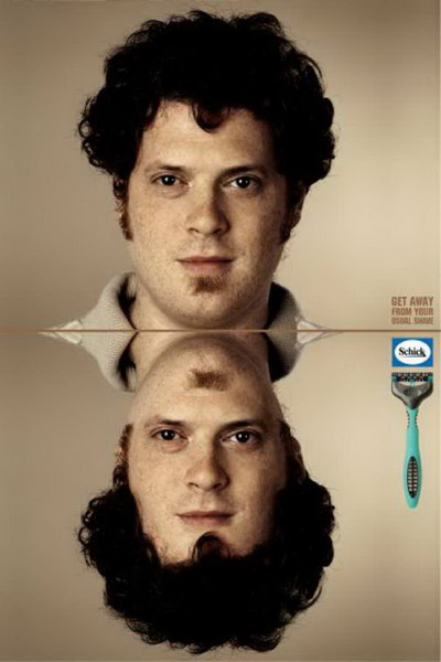 creative collection of men's razor