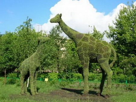 grass sculpture