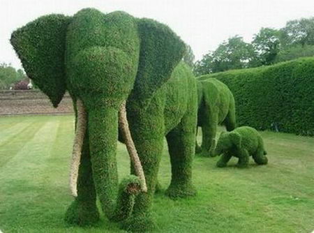 grass sculpture