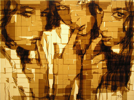 Amazing Art Done With Parcel Tape from Mark Khaisman