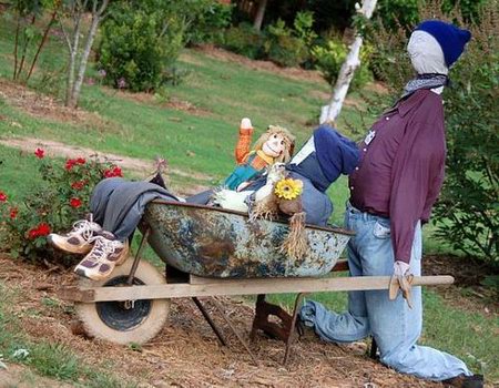 Funny Looking Scarecrows