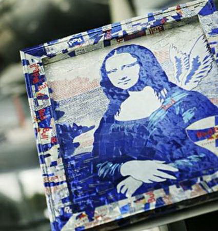 Tofu Lisa, Sausage Lisa, Red Bull Lisa - 12 creative ways to reproduce Mona Lisa