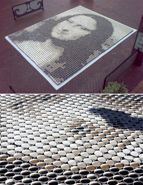 Tofu Lisa, Sausage Lisa, Red Bull Lisa - 12 creative ways to reproduce Mona Lisa