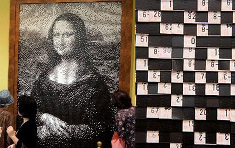 Tofu Lisa, Sausage Lisa, Red Bull Lisa - 12 creative ways to reproduce Mona Lisa