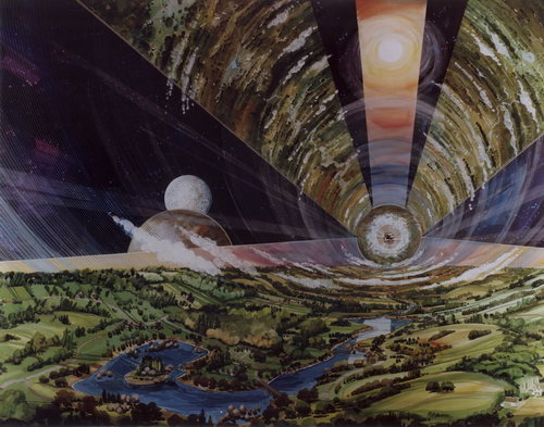 Space Colony Concept Art from 1970