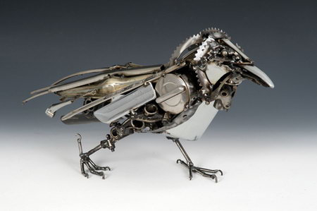 Arts Built On Scrapped Car Parts