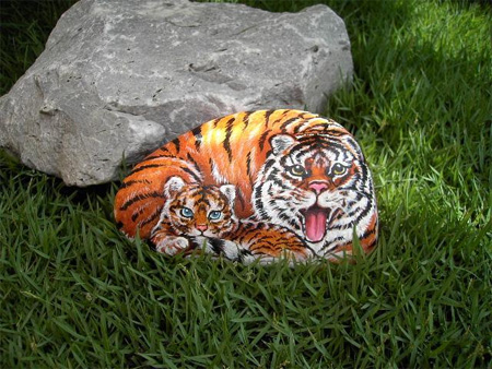 vivid stone painting art