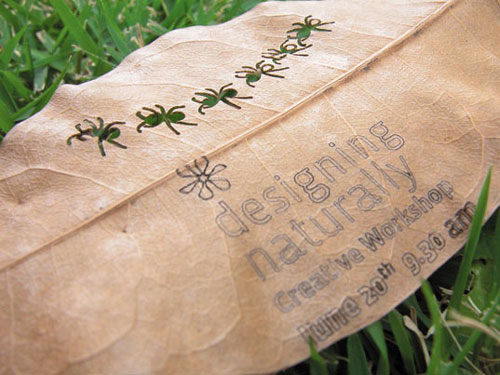 Designing Naturally - Creative Leaf Business Card