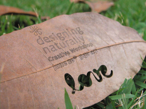 Designing Naturally - Creative Leaf Business Card