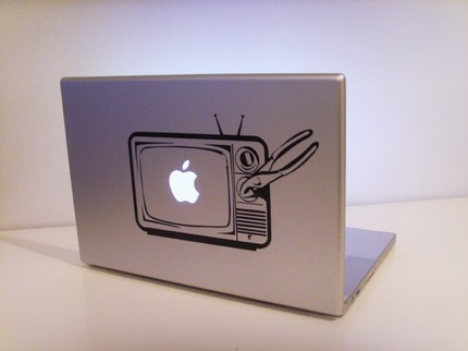 Make fun of 'apple' - Mac Vinyl Laptop Decal