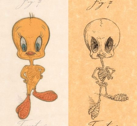 When Cartoon Characters are Skeletonized