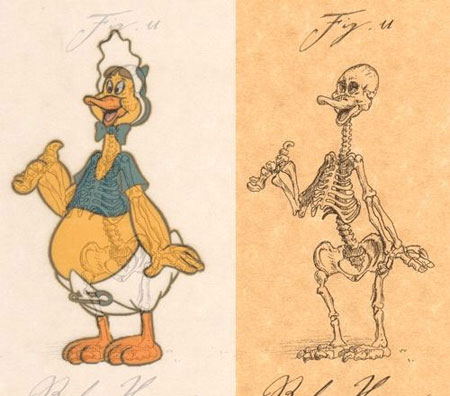 When Cartoon Characters are Skeletonized
