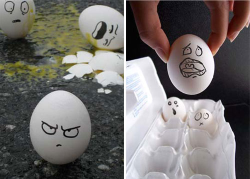 All about finger: If Egg Like Human...Funny Photo of Egg Faces