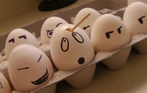 All about finger: If Egg Like Human...Funny Photo of Egg Faces