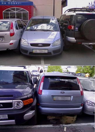 funny pictures of skillful parking