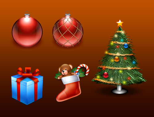 6 Free Sets of Christmas Themed Icon