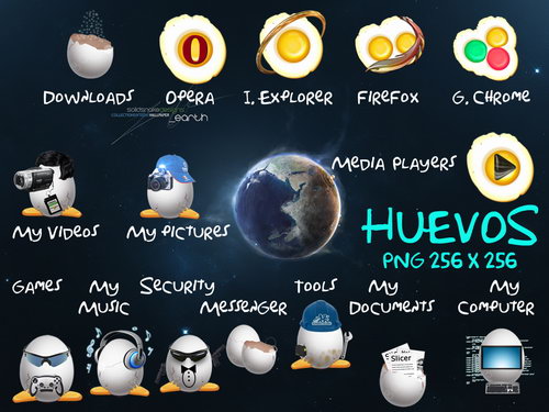 Free Egg Themed Icon Set