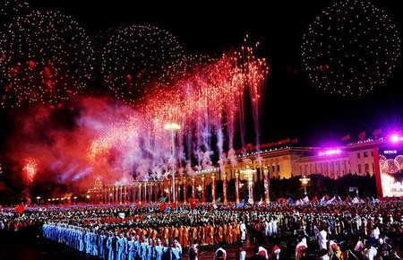 Parade and Firework Photos of China 60th Anniversity