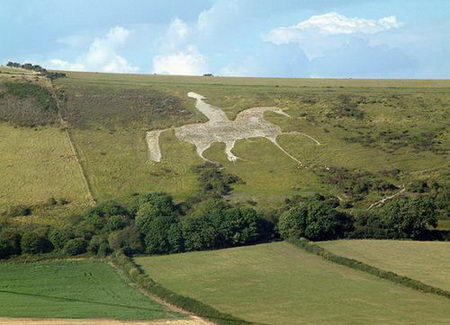 bizarre Britain hill figure