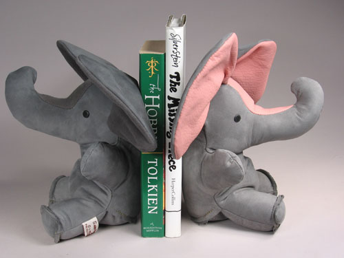 Elephant bookends