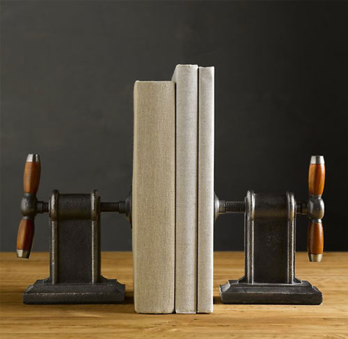 Vise Bookends