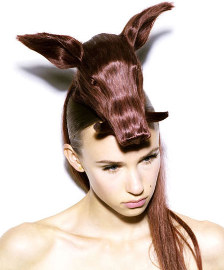 Craziest Hair Style - Animal Hair Hat