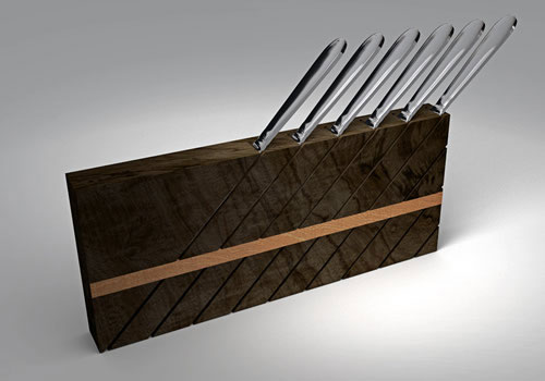 Built In Knife Block Design Ideas