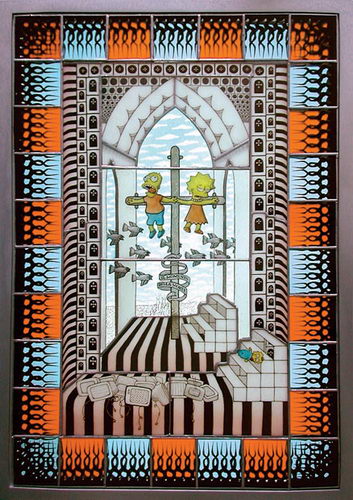 Stained Glass Artwork - Simpsons Series