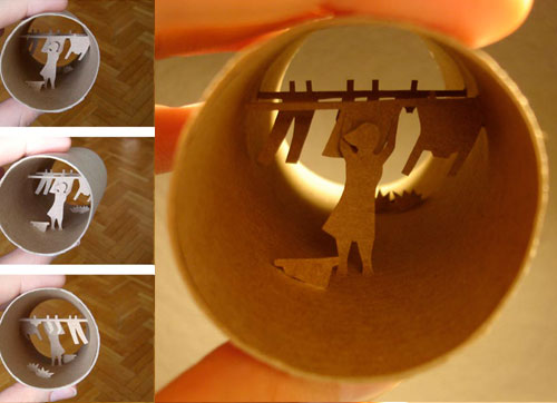 Humble Art - Toilet Paper Roll Art