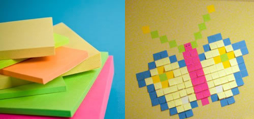 post it notes artwork