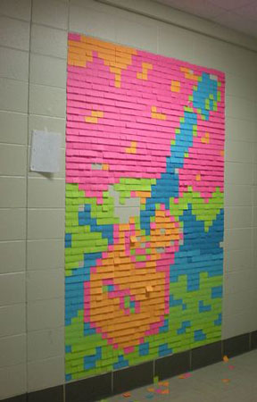 Amazing Post it  Notes  Art Design  Swan