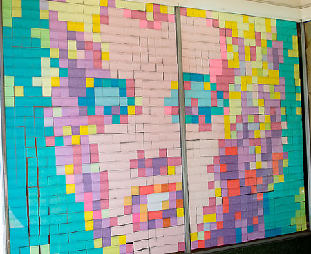 post it notes art ideas