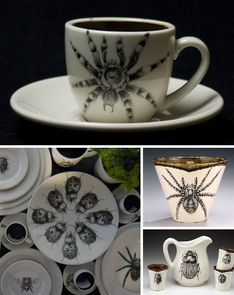 Hand-drawing Bugs on Ceramic