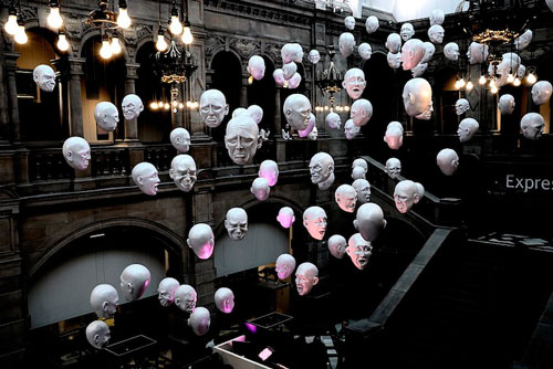 Get Ahead in Art World via Floating Heads