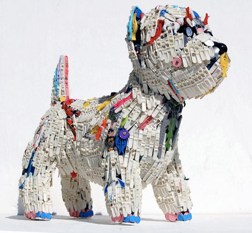 Toy Sculptures via Discarded Plastic Item