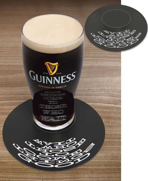 Screte message coaster