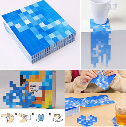 Pixel Drink Coasters