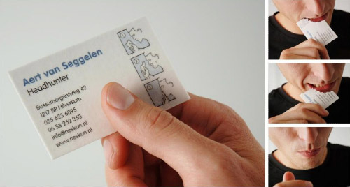 10 Unusual Eatible Business Card Designs