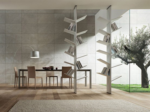 Nature Inspire Bookshelves Design